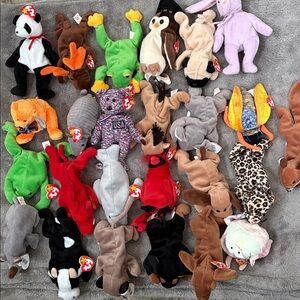 Ty Beanie Babies- Stuffed Animal Collection - Multicolor- set of 25